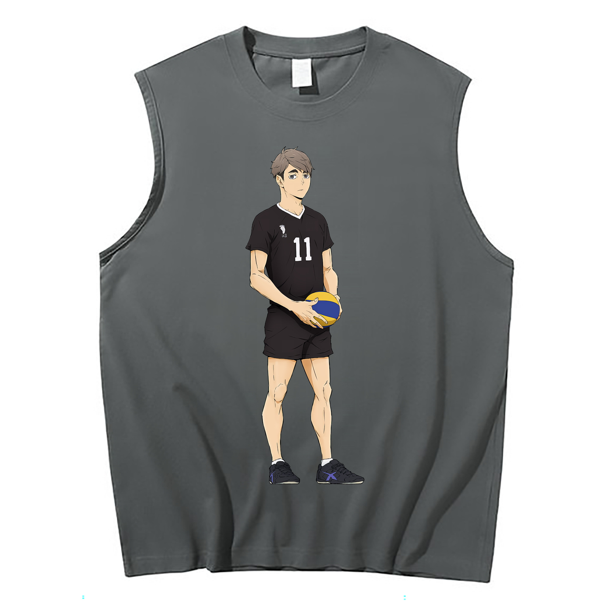 （画像用） ハイキュー!! Haikyu!! コットン100％タンクトップ（フロントプリント）